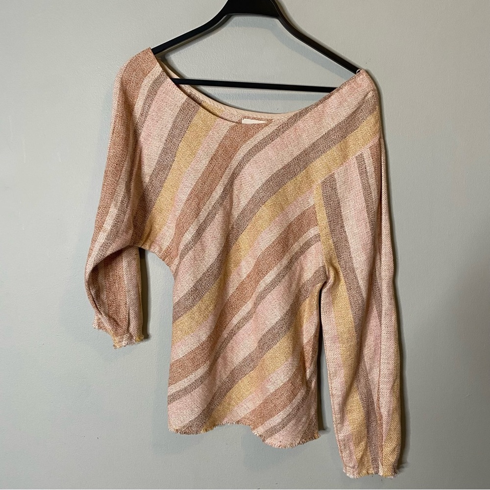 NWT Faithfull The Brand São Paulo Long Sleeve Top Linen Cotton - Picture 4 of 9
